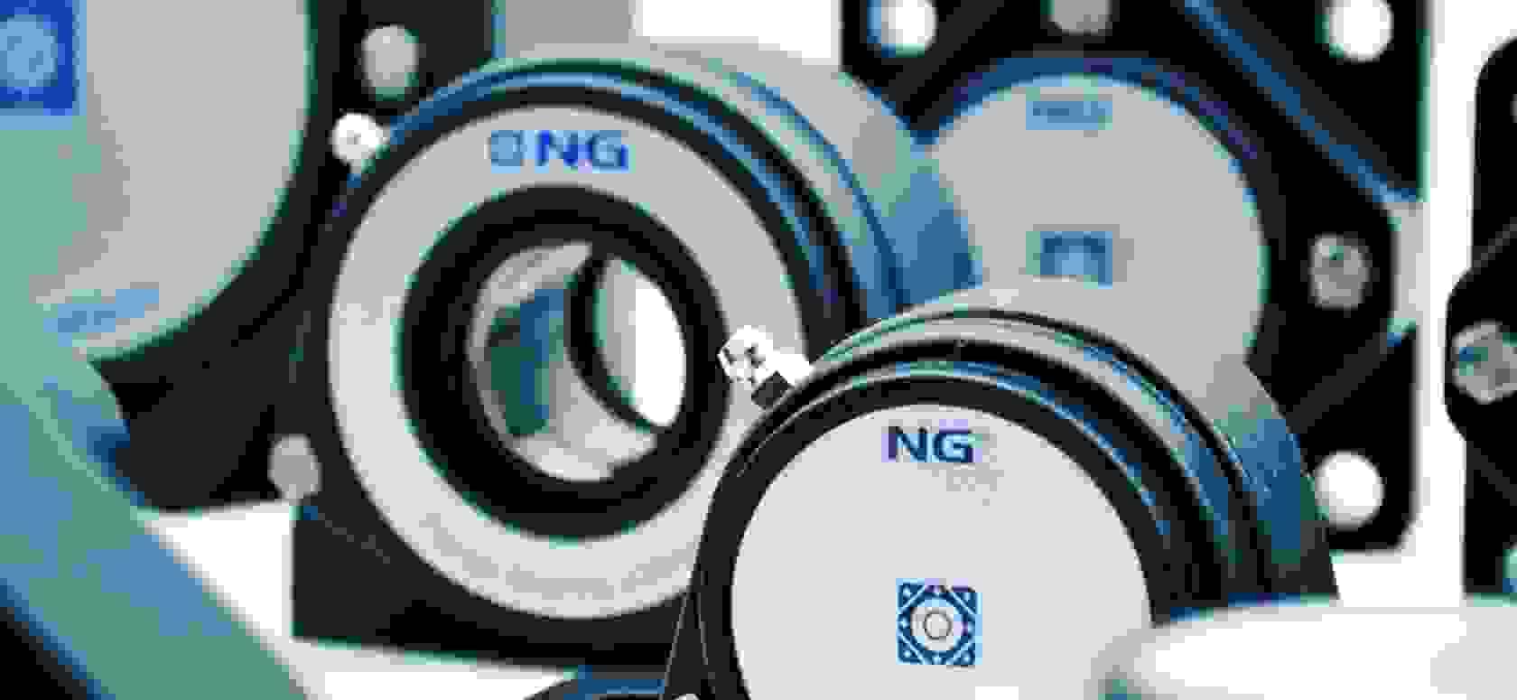  NG pillow block bearing units with open and closed covers