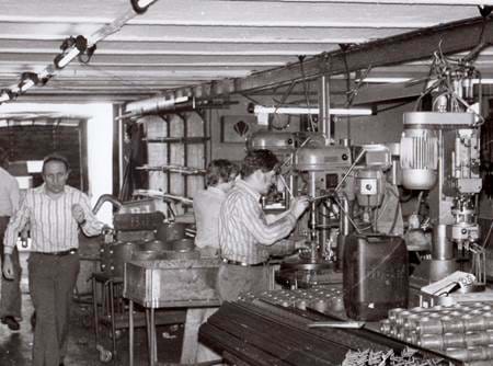 Børge Jensen in his factory in Tilst