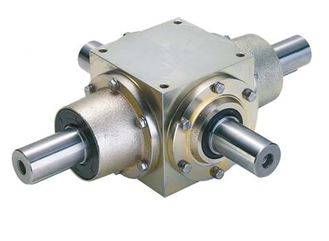  STRONG spiral bevel gearboxes on transparent background