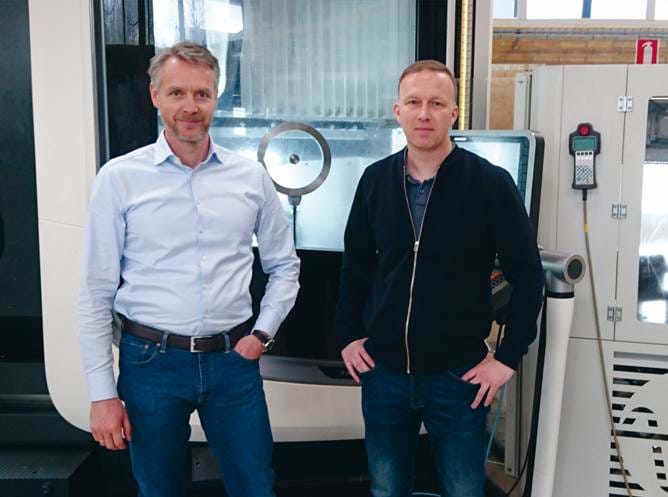 Acquisition of Ny Stenderup Maskinfabrik in 2018. Flemming Graversgaard and Torben Pryds.