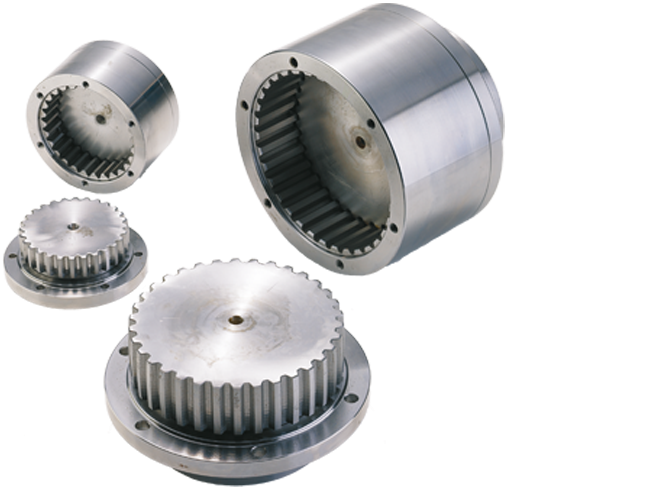 Gear tooth couplings transparent