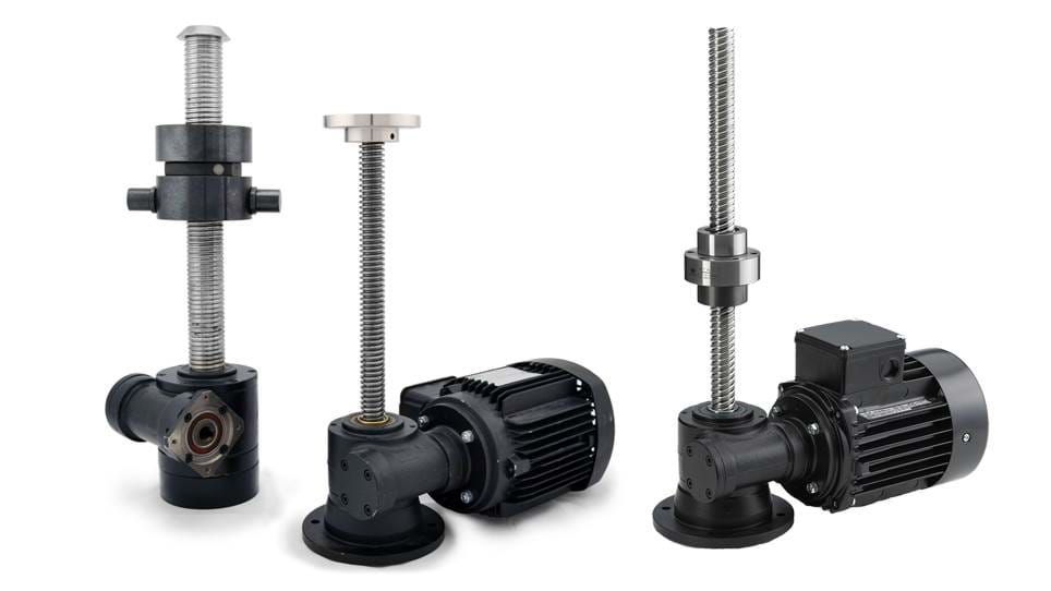 Worm gear screw jacks