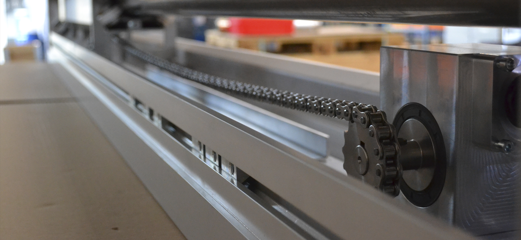 Stainless bevel gear in use on machine