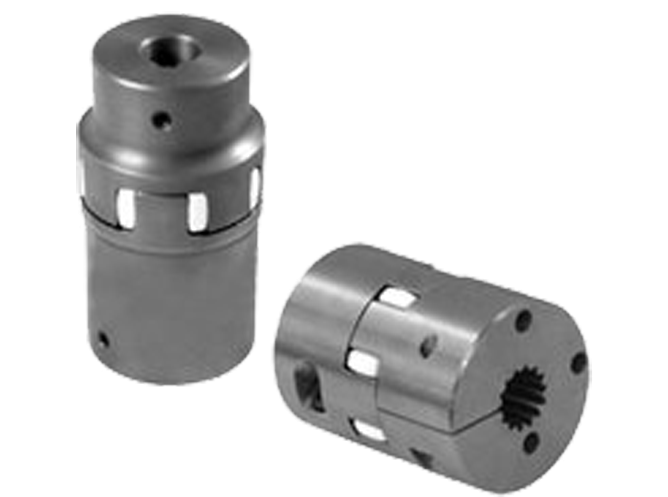Two claw couplings from R+L Hydraulics transparant background 