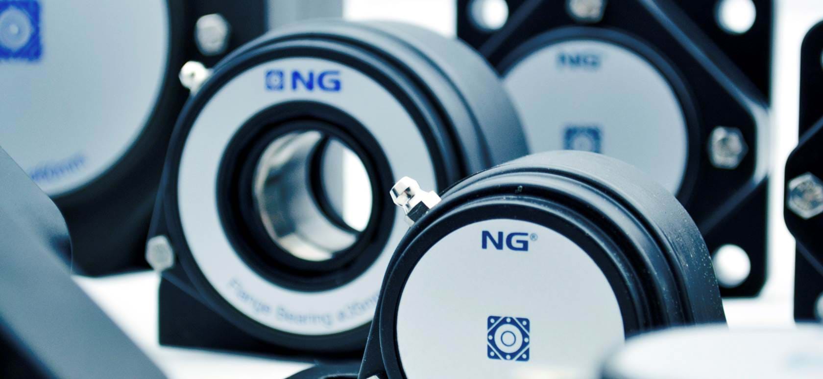  NG pillow block bearing units with open and closed covers