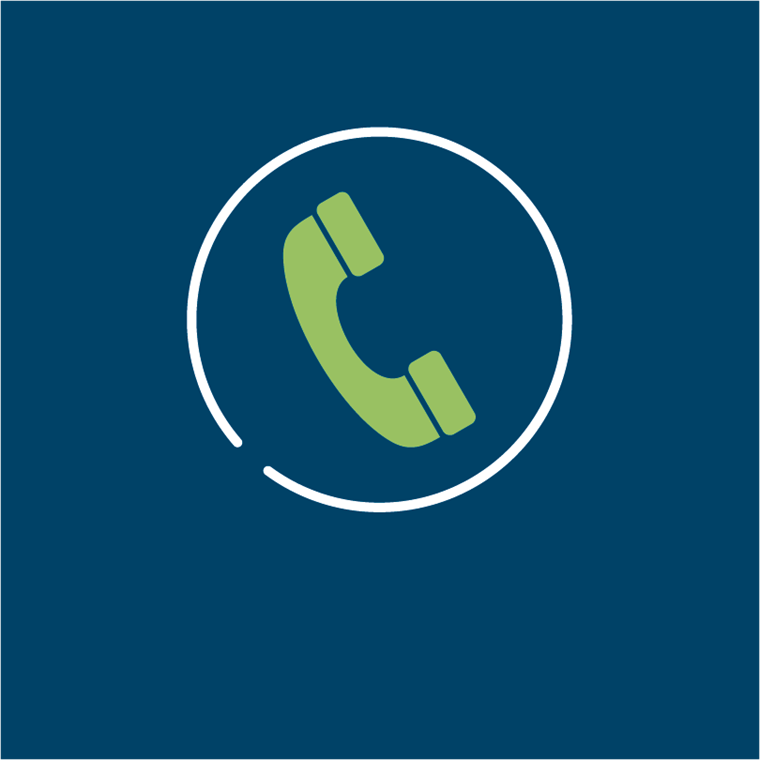  Green phone animation on blue background
